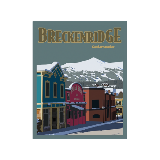 Breckenridge Colorado Poster Sticker