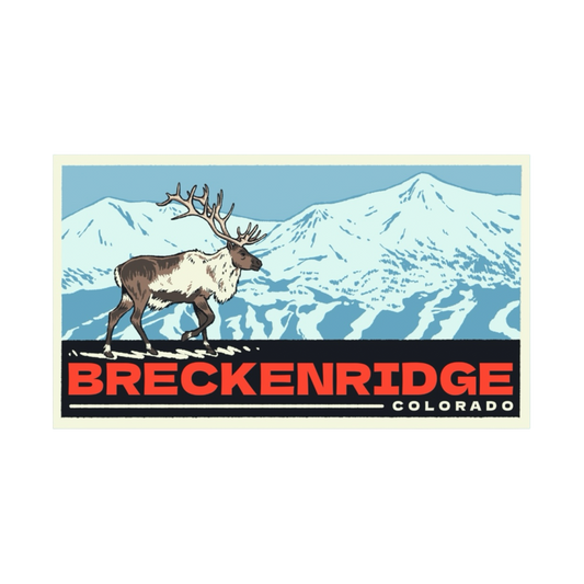 Breckenridge Reindeer Sticker