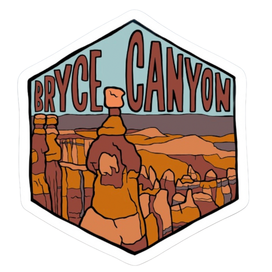 Bryce Canyon National Park Utah Hexagon Sticker