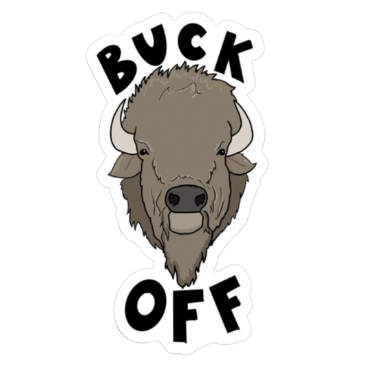 Buck Off Bison Sticker