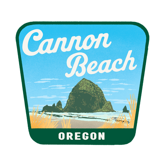 Cannon Beach Badge Sticker
