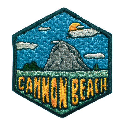 Cannon Beach Oregon Hexagon Patch