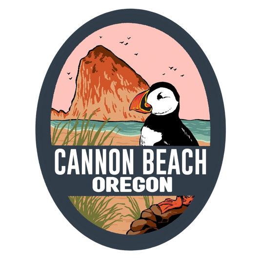 Cannon Beach Puffin Sticker