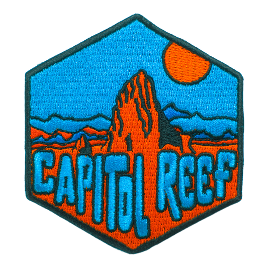 Capitol Reef National Park Utah Hexagon Patch