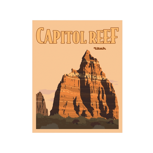 Capitol Reef Utah Poster Sticker
