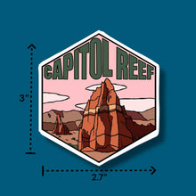 Load image into Gallery viewer, Capitol Reef Utah - Hexagon Sticker
