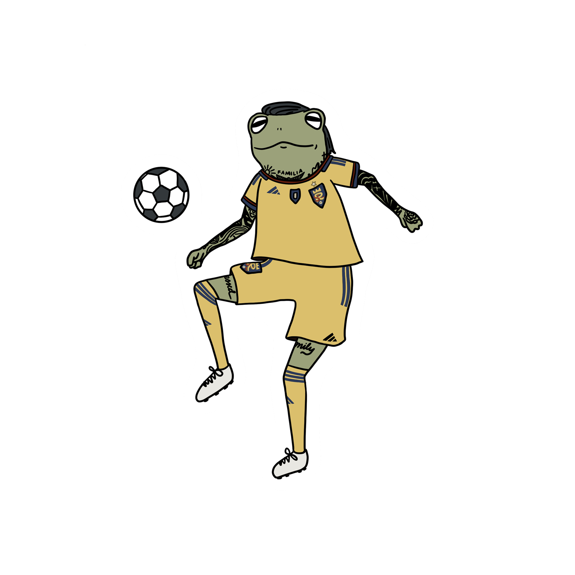 CHICHO RSL PLAYER FROG STICKER – Blue Bison Apparel