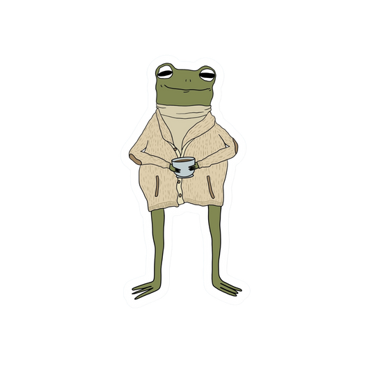 COFFEE MAMA FROG STICKER