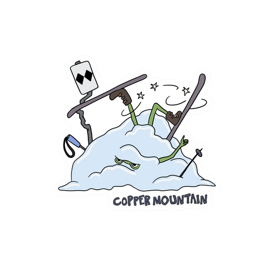 COPPER MOUNTAIN SKI CRASH FROG STICKER