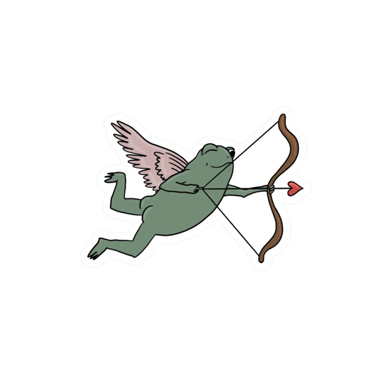 CUPID FROG STICKER