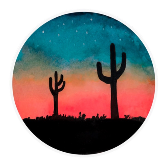 Desert Sunset Sticker