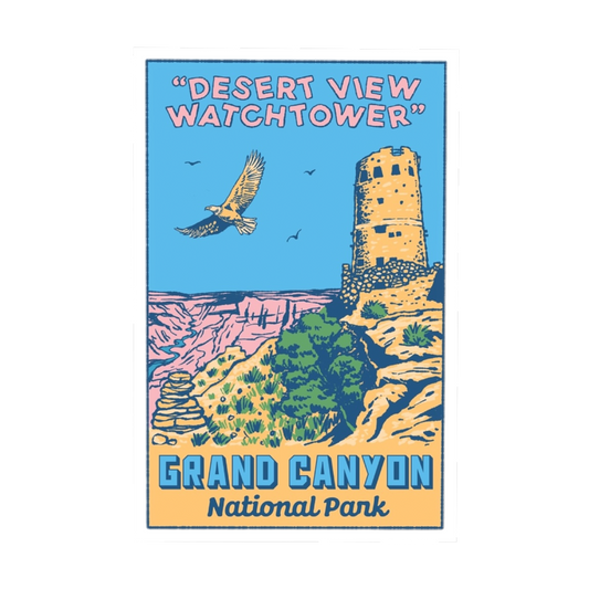 Desert View Watchtower Arizona Sticker