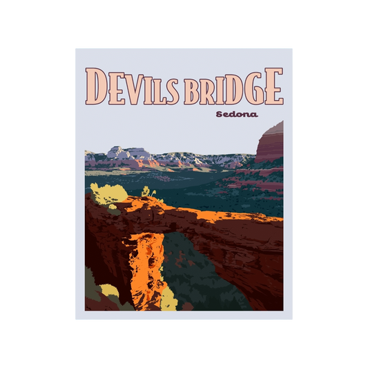 Devils Bridge Sedona Poster Sticker