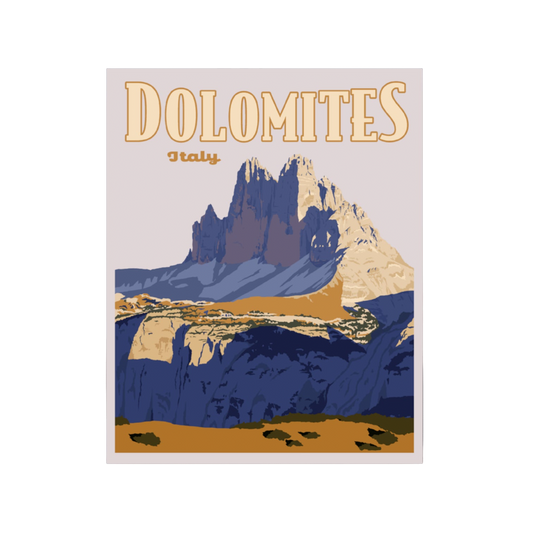 Dolomites Italy Poster Sticker