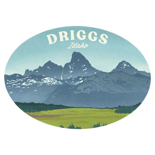 Driggs Summer Oval Sticker