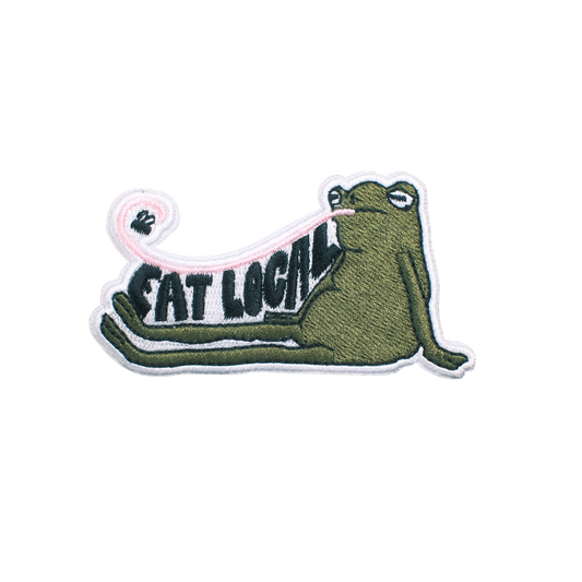 EAT LOCAL FROG PATCH
