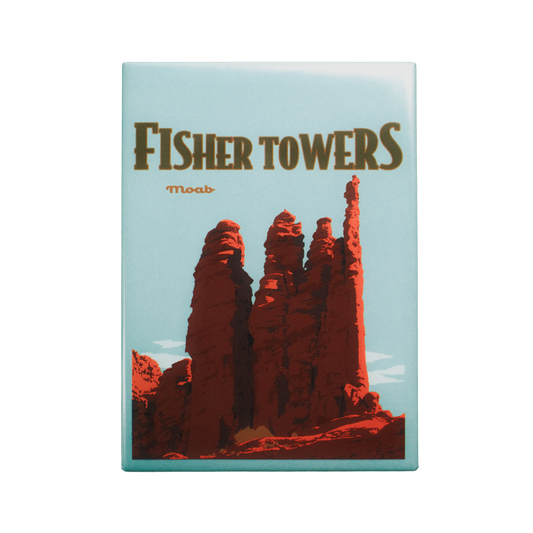 Fisher Towers Fridge Magnet
