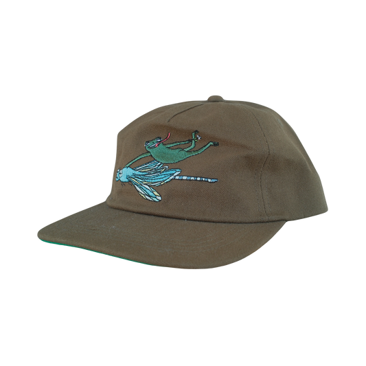 FROG RIDIN' A DRAGONFLY HAT - GREEN