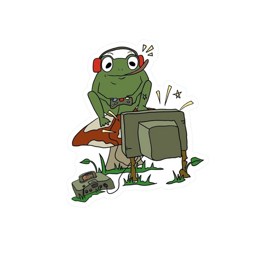 GAMER FROG STICKER