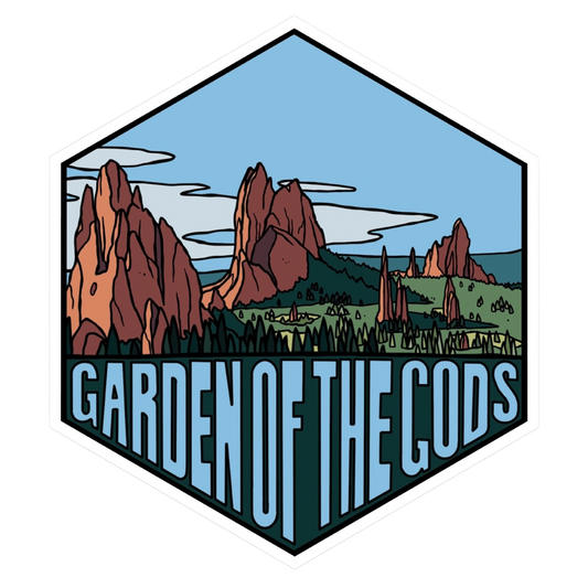 Golden Wall Dixie National Forest Utah Hexagon Sticker