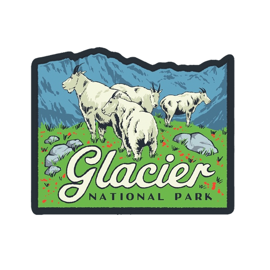 Glacier Mountain Goat Sticker