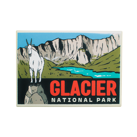 Glacier National Park Mountain Goat Fridge Magnet