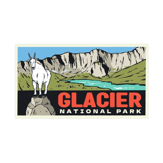 Glacier National Park Mountain Goat Sticker