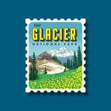 Load image into Gallery viewer, Glacier Retro Stamp Sticker
