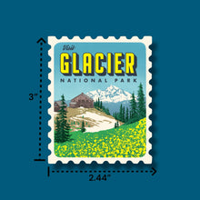 Load image into Gallery viewer, Glacier Retro Stamp Sticker
