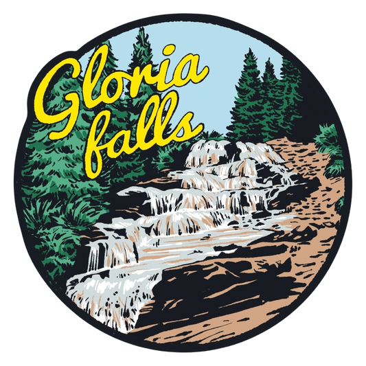 Gloria Falls Utah Sticker