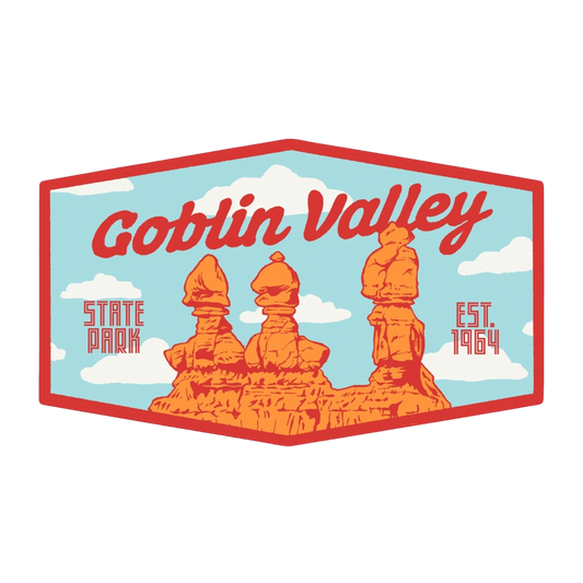 Goblin Valley Badge Sticker