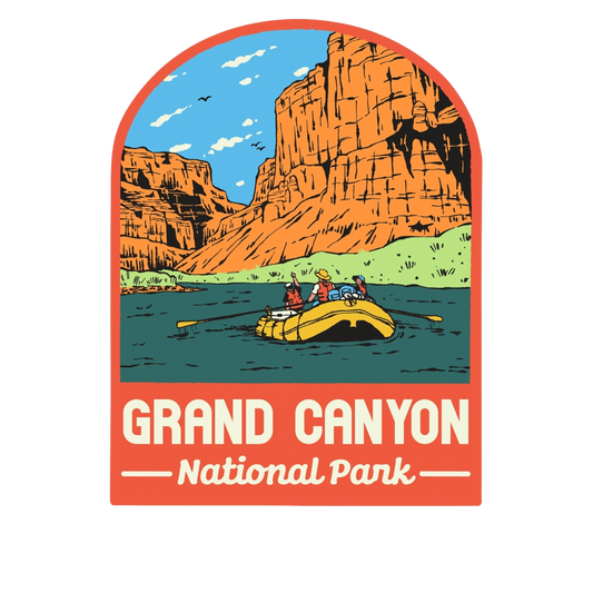 Grand Canyon Rafting Arch Sticker