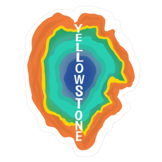 Grand Prismatic Spring Yellowstone Vinyl Sticker