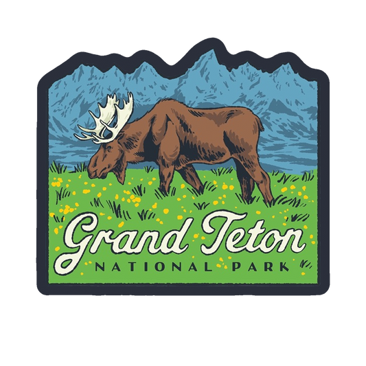 Grand Teton Moose Sticker