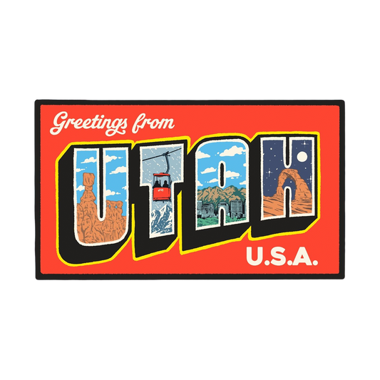 Greetings From UTAH Sticker