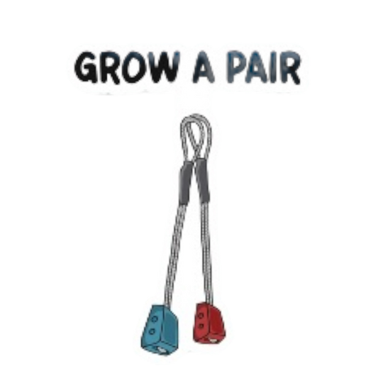 Grow A Pair Sticker