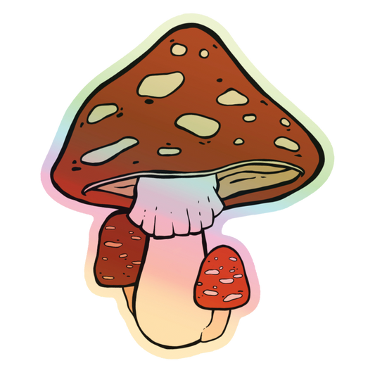 Holographic Shroomie Sticker