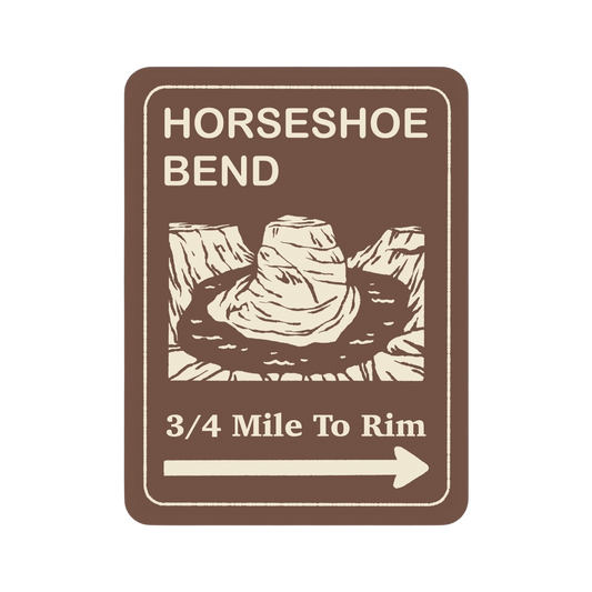 Horseshoe Bend Trailhead Sticker