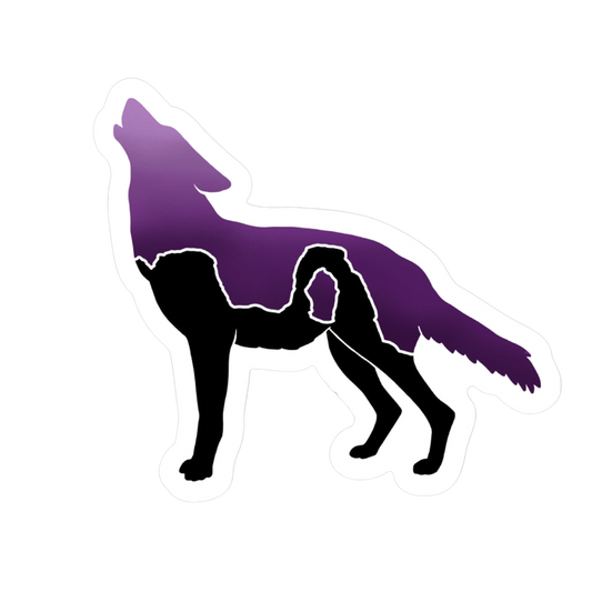 Howling Coyote in Arches National Park Sticker