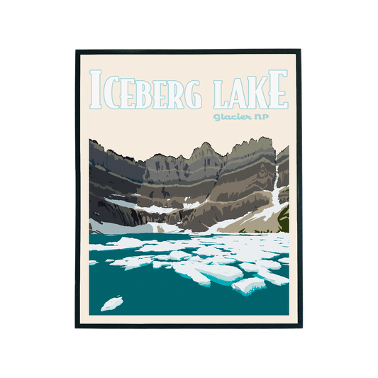 Iceberg Lake Print
