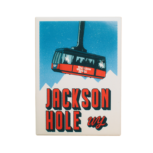 Jackson Hole Retro Fridge Magnet