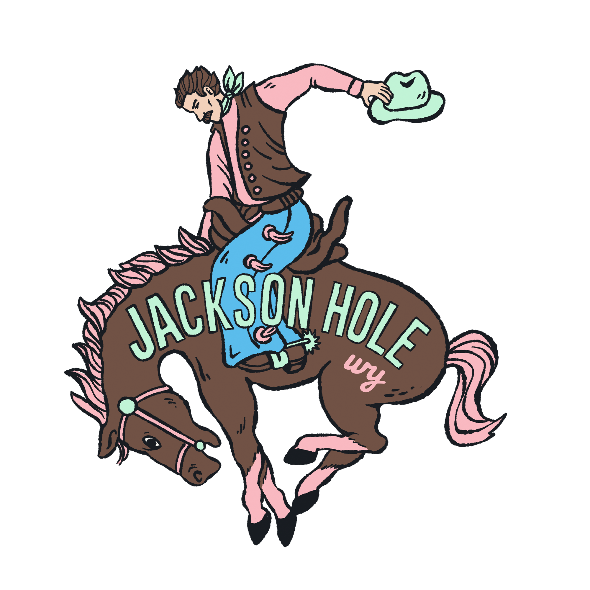 Jackson Hole Rodeo Sticker – Blue Bison Apparel