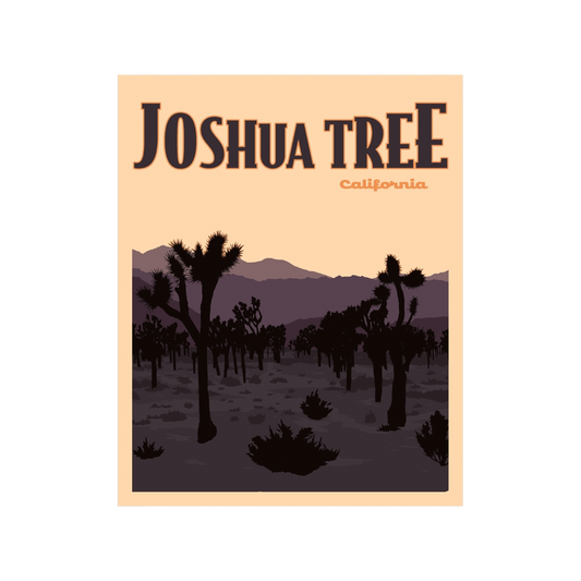 Joshua Tree California Poster Sticker