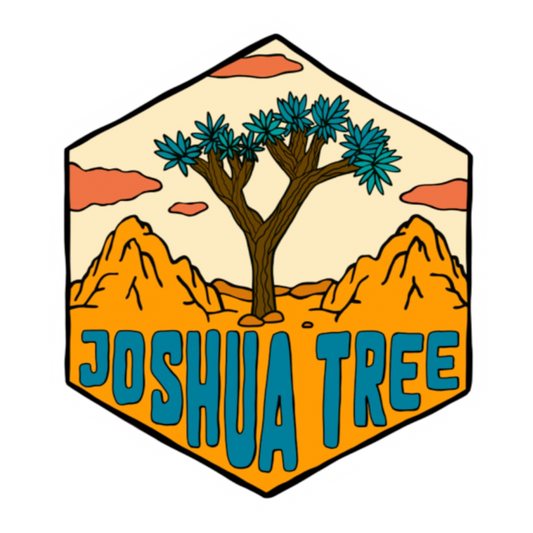 Joshua Tree National Park California Hexagon Sticker