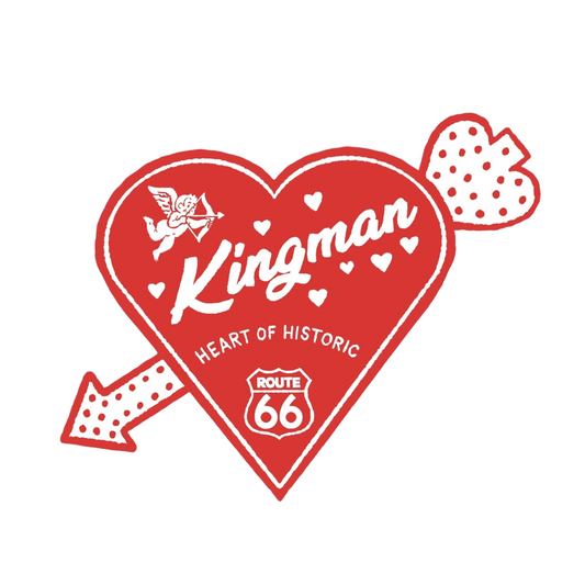 Kingman Route 66 Heart Sticker