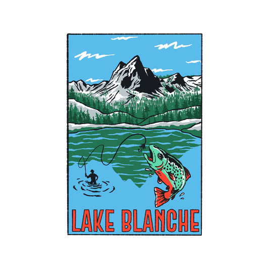 Lake Blanche Fishing Sticker