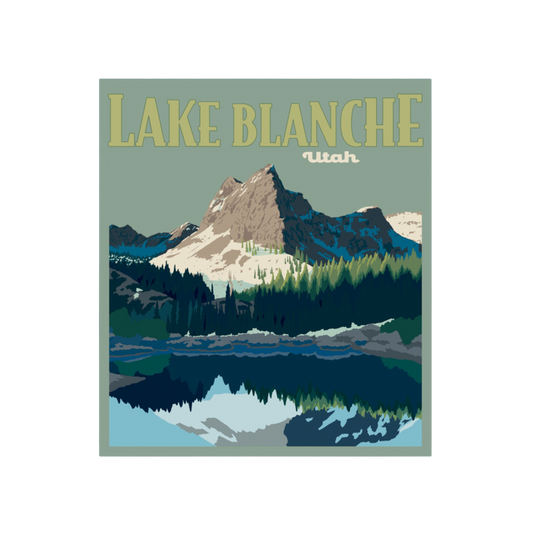 Lake Blanche Utah Poster Sticker