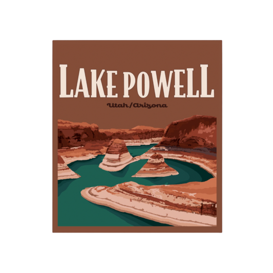 Lake Powell Utah and Arizona Poster Sticker