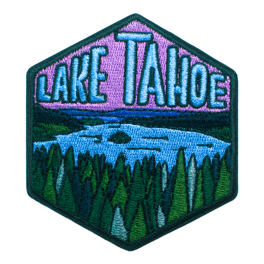 Lake Tahoe California and Nevada Hexagon Patch