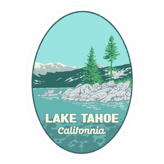 Lake Tahoe Oval Sticker